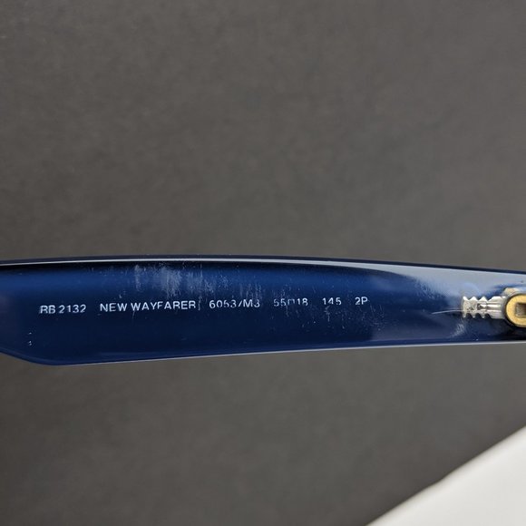 Ray-Ban Blue Sunglasses with Black Lenses - Picture 11 of 15